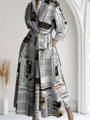 Front Page Fierce Midi Dress with Pockets