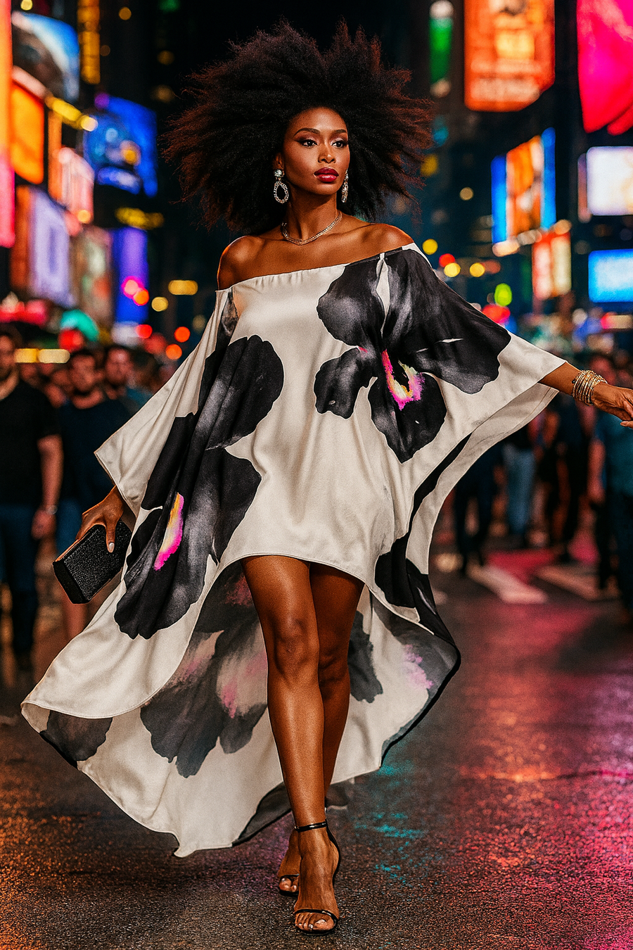 Bold Bloom Flow Maxi Dress