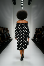 Polka Dot Off-Shoulder Dress