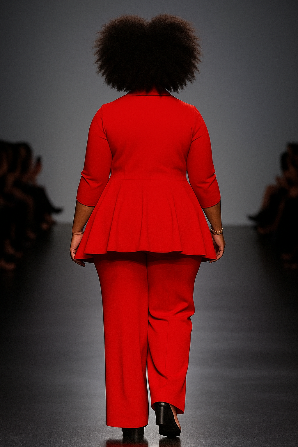 Scarlet Peplum Zip Jacket & Pants Set