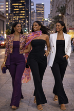 Hickory Pleated Draped Jumpsuit