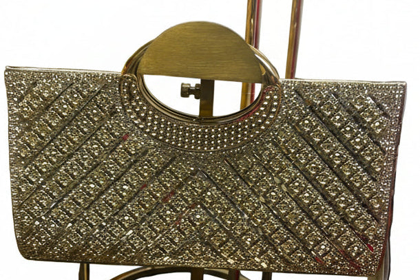 Embellished clutch bag
