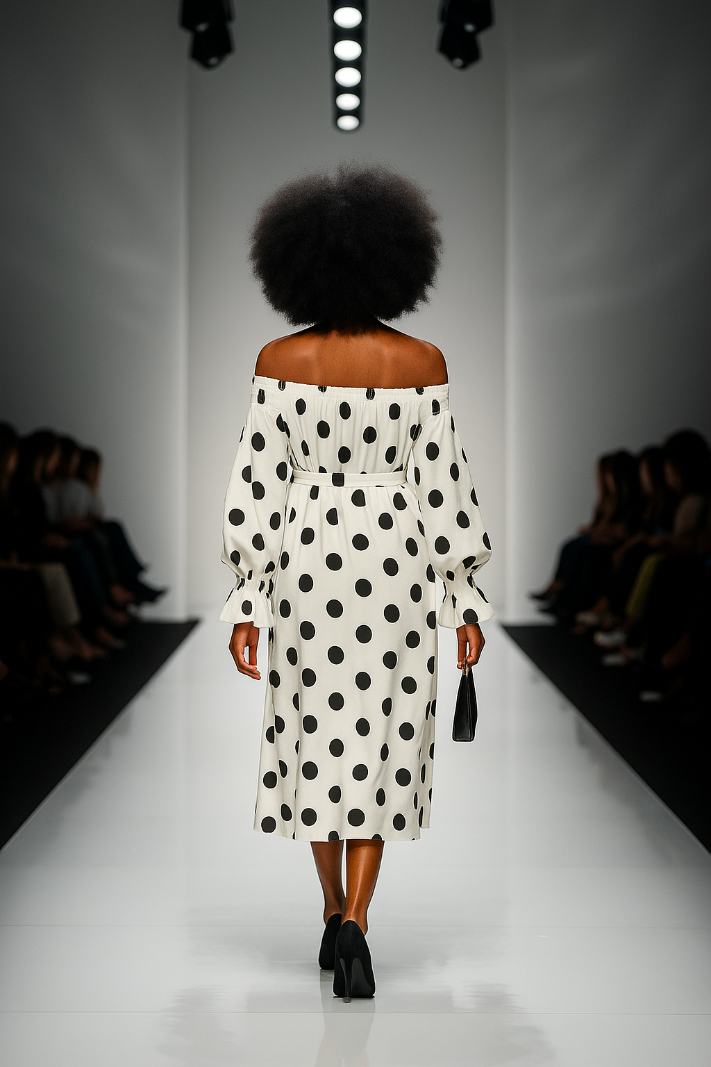 Polka Dot Off-Shoulder Dress