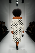 Polka Dot Off-Shoulder Dress