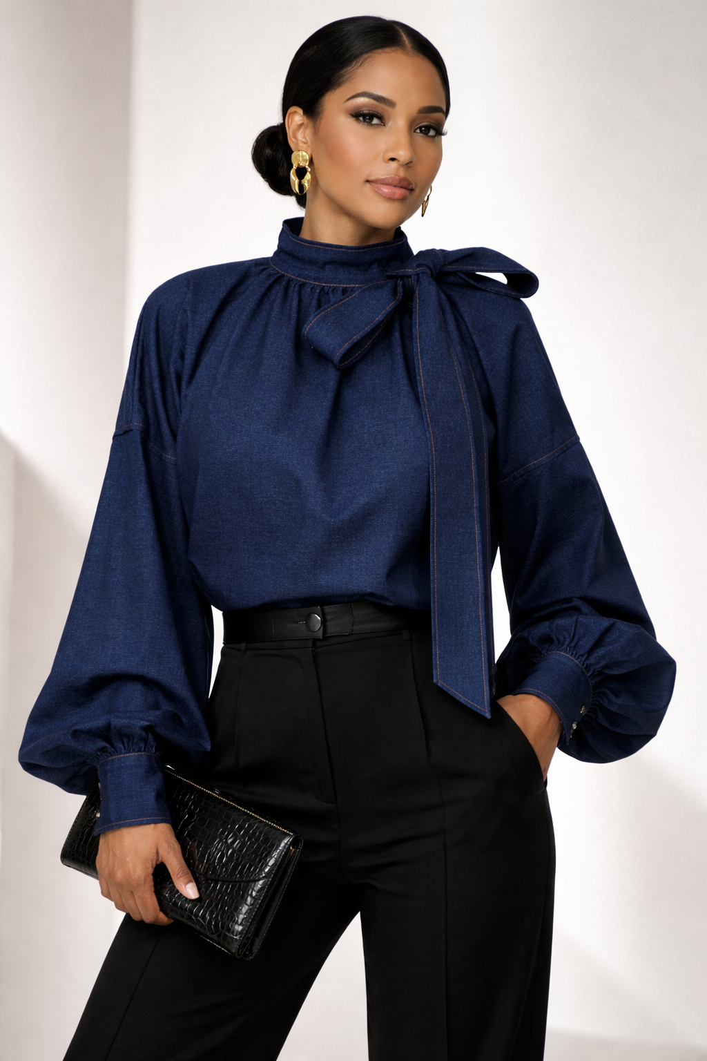 Nightfall Denim Blouse