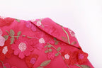 PS8 3D Floral Embroidered Blazer Pants Suit Women