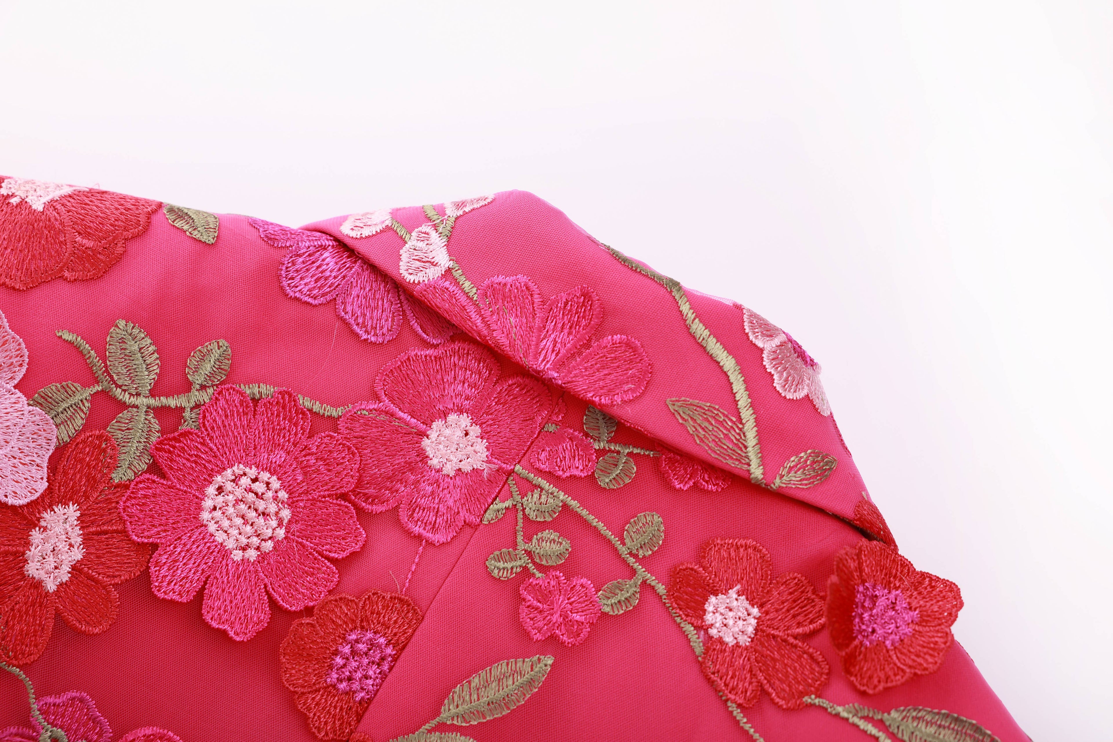 PS8 3D Floral Embroidered Blazer Pants Suit Women