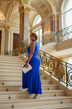 Cape Sleeve Maxi Dress