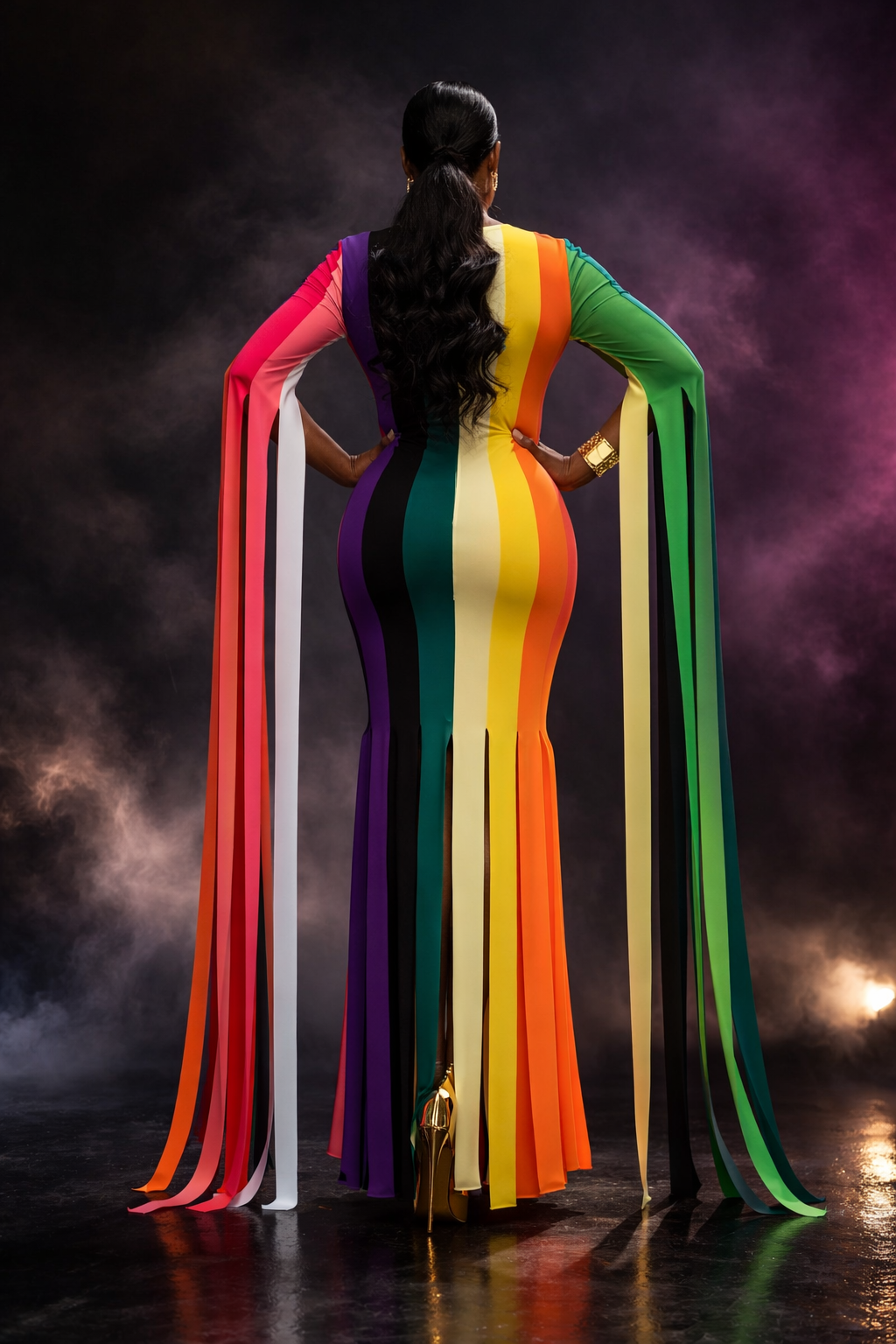 The Radiance Stripe Power Dress