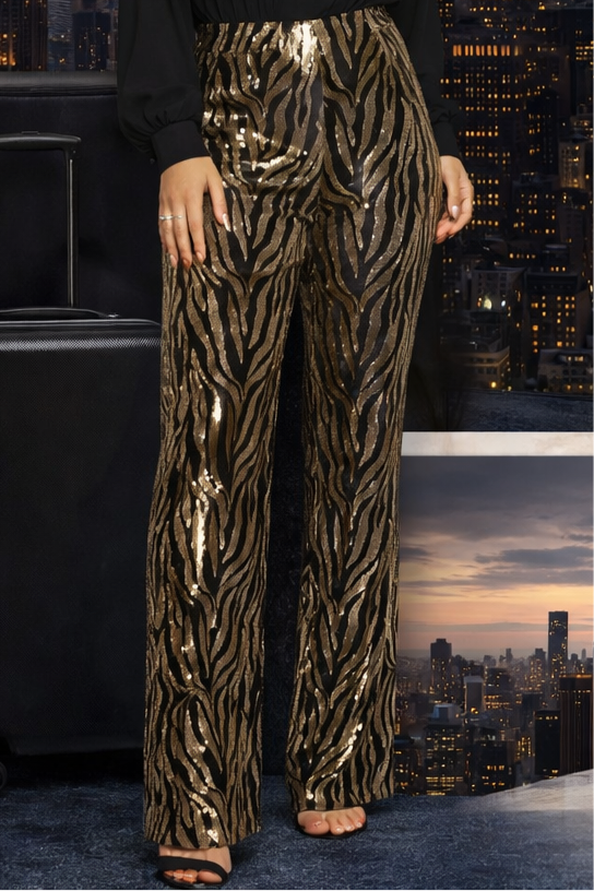 Gold Sequin Pants ￼