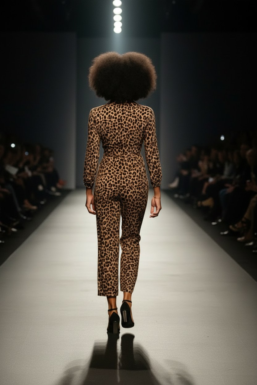 Fierce Leopard Print Jumpsuit