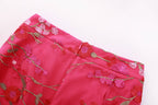 PS8 3D Floral Embroidered Blazer Pants Suit Women