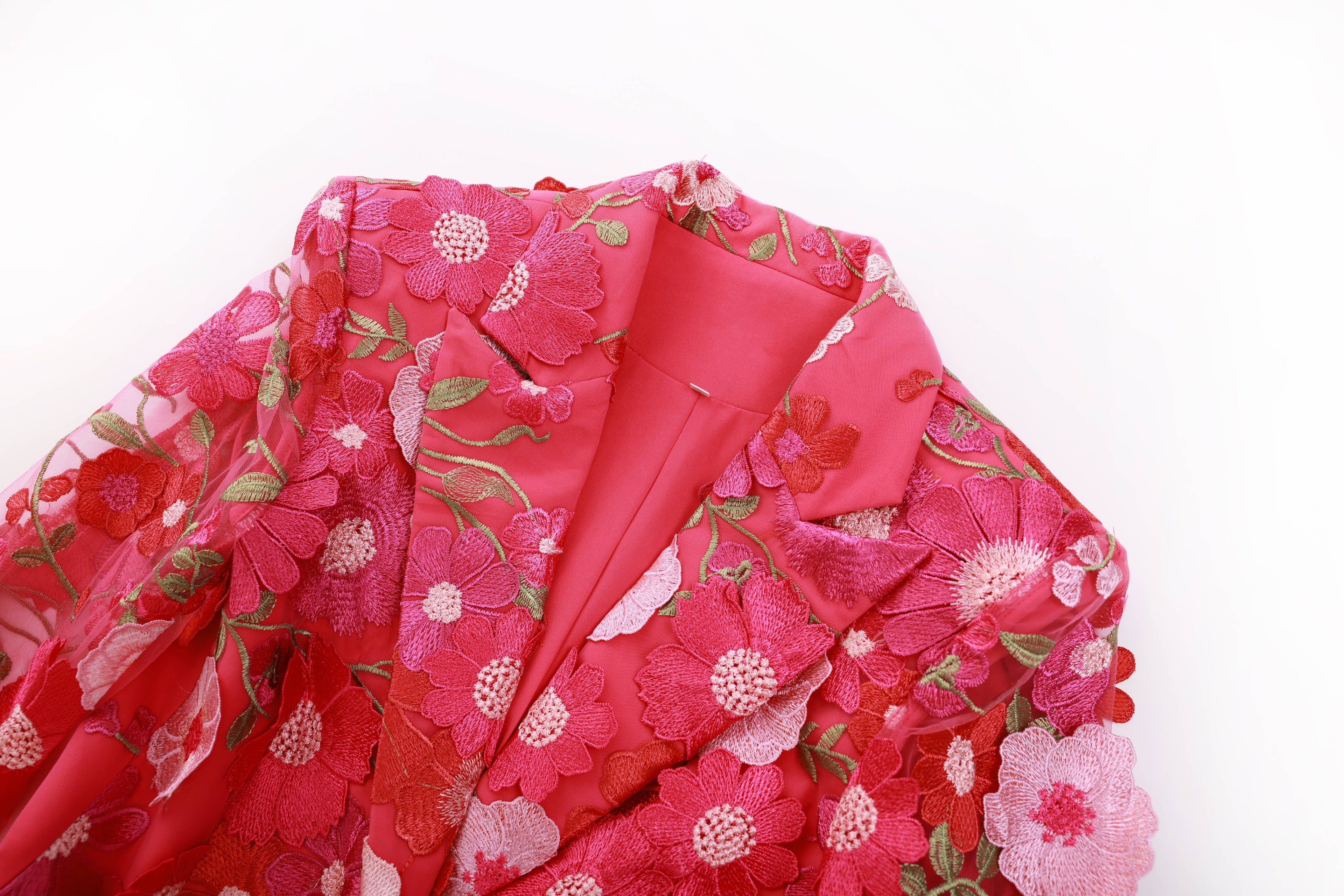 PS8 3D Floral Embroidered Blazer Pants Suit Women