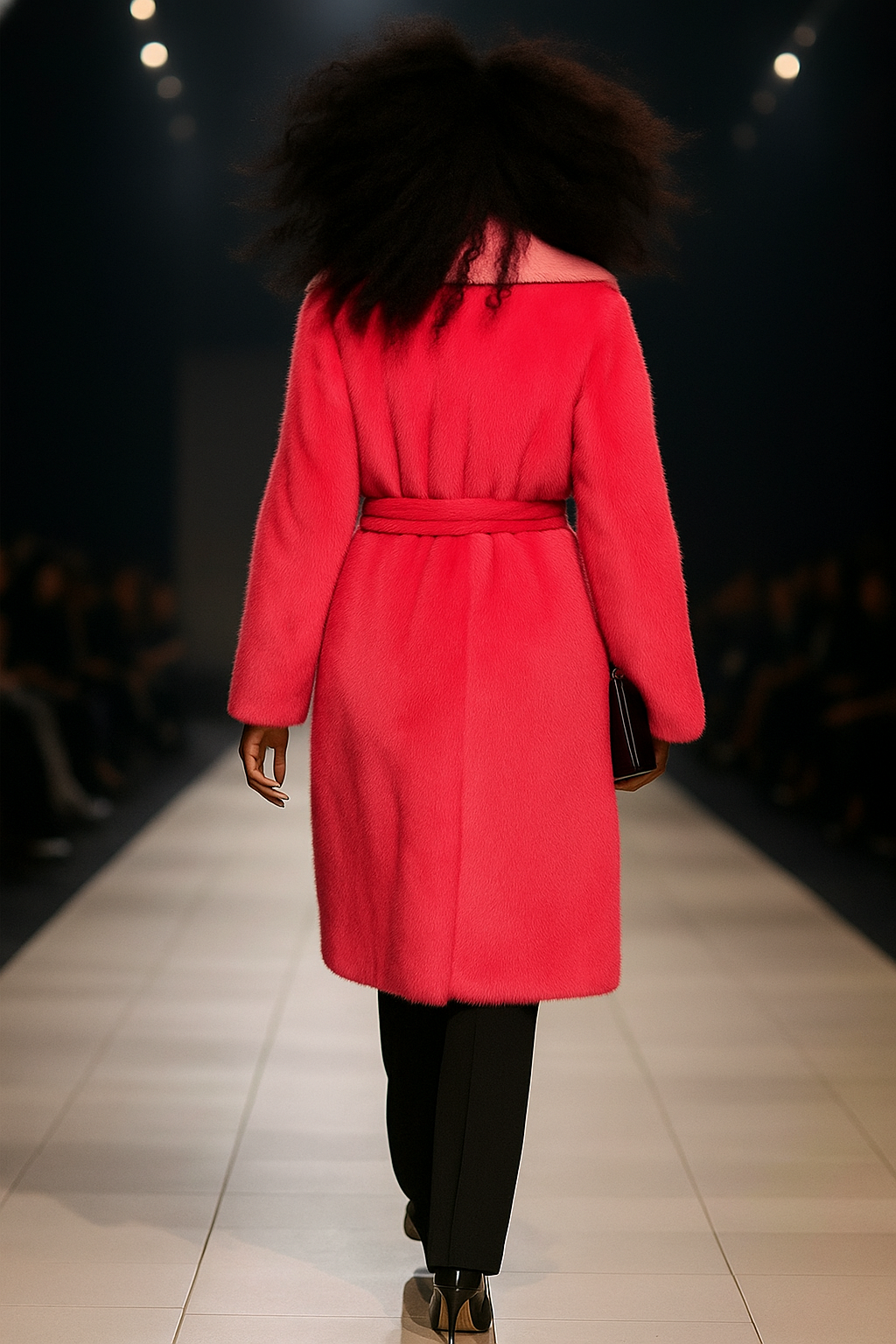 Pink Luxe Faux Fur Coat