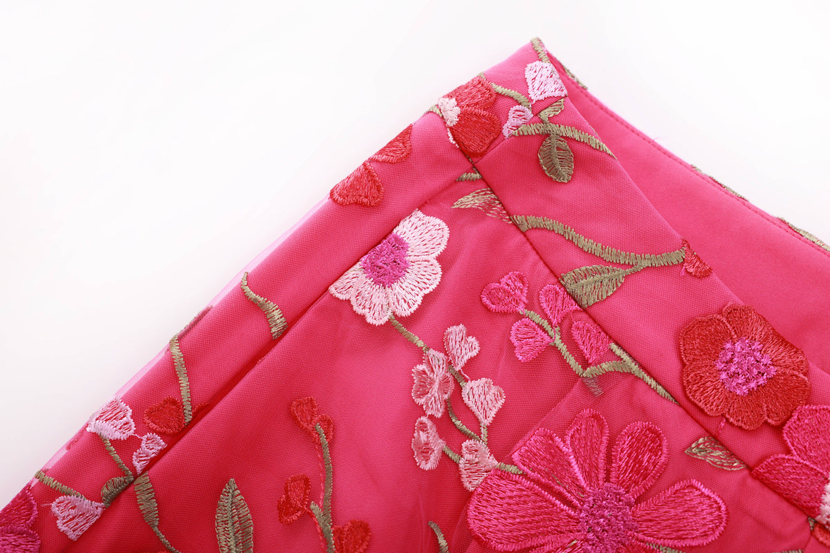 PS8 3D Floral Embroidered Blazer Pants Suit Women