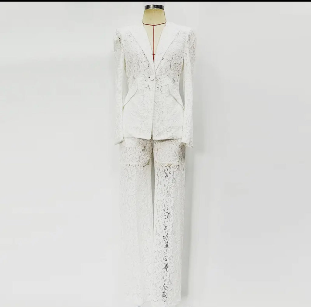 30Y Elegant Lace Suit