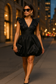 Bubble-Hem Dress