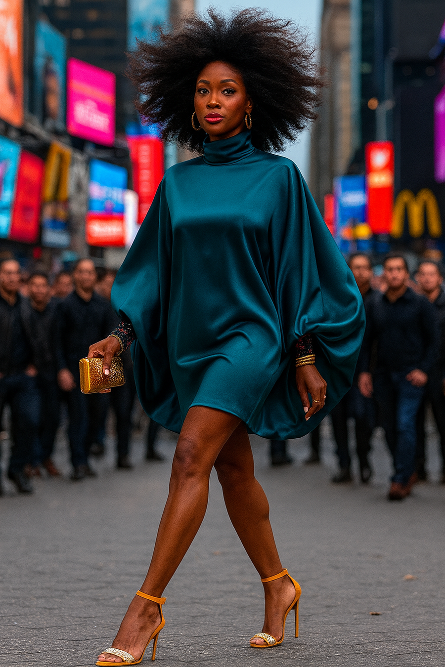 Sapphire Glow Mini Dress