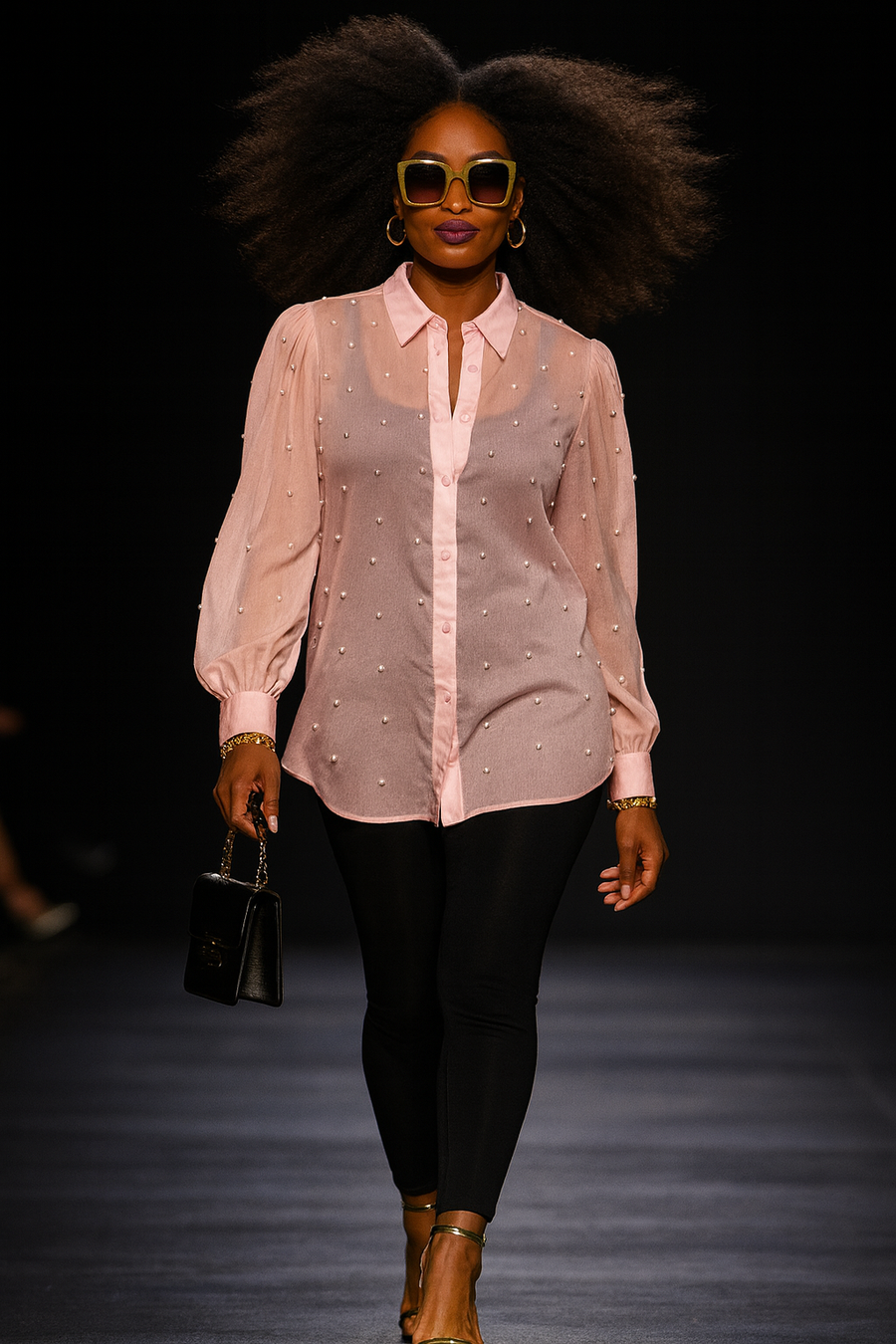 Pearl Whisper Pink Blouse