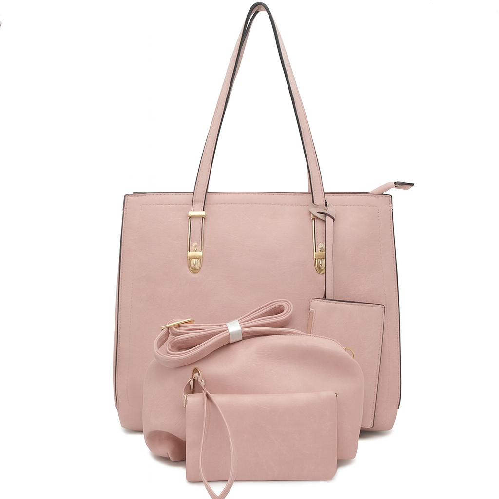 The Blush Elegance Tote 4-in-1