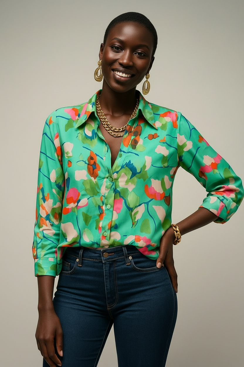 Daniella Printed Blouse