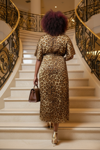 Sexy Leopard Print Maxi Dress