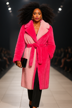 Pink Luxe Faux Fur Coat