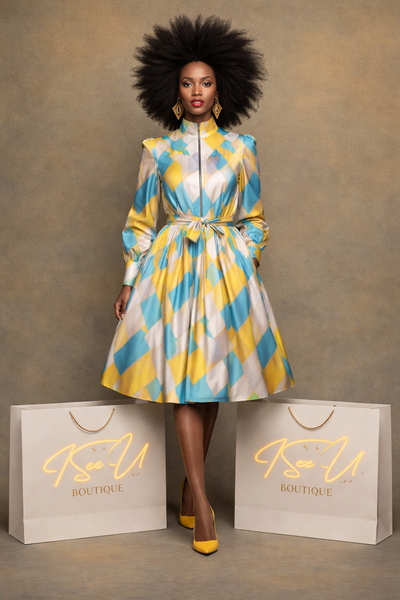Bold Expressions Novelty Coat Dress – I See U Boutique