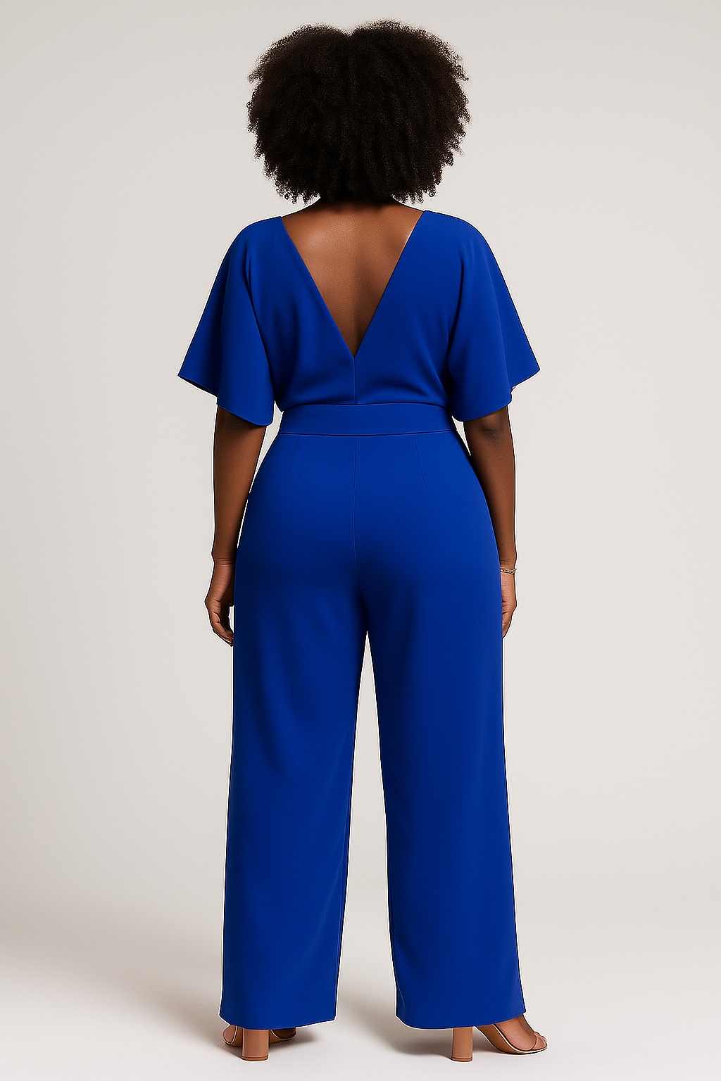 Royal Blue Wide-Leg Jumpsuit