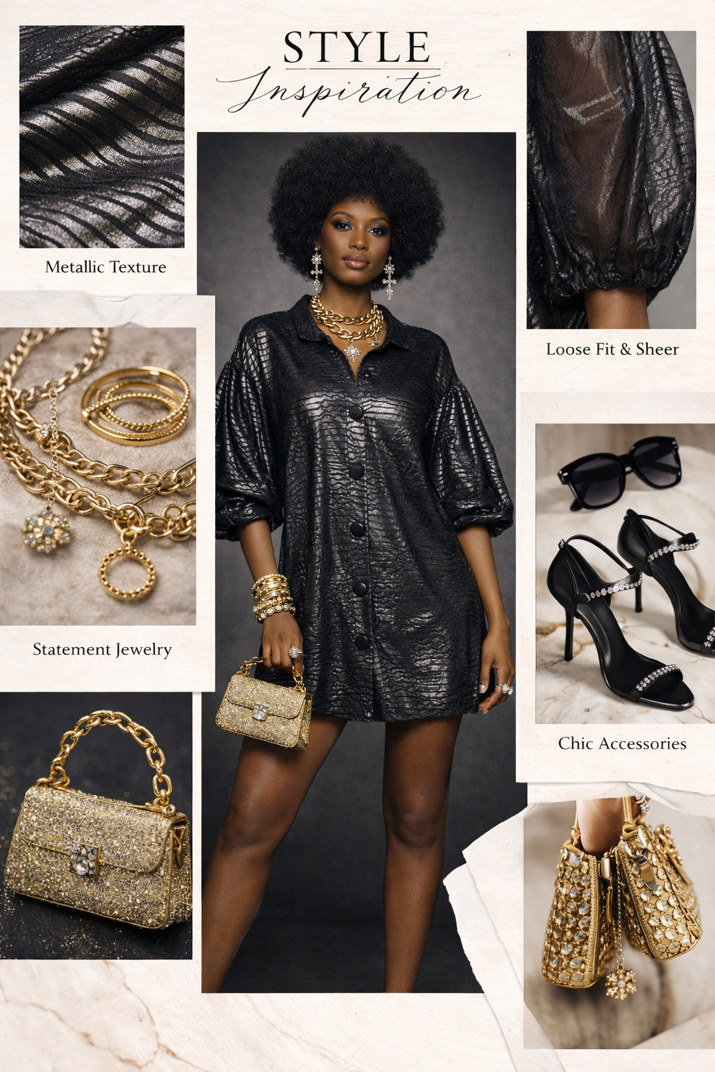 The Silver Mirage Shirt Dress