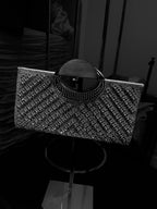 Embellished clutch bag