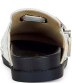 Virgile Faux Pearl Western Buckle Hardware Mules AZALEA WANG