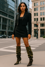 Ombré Blend Knee High Slouch Boot