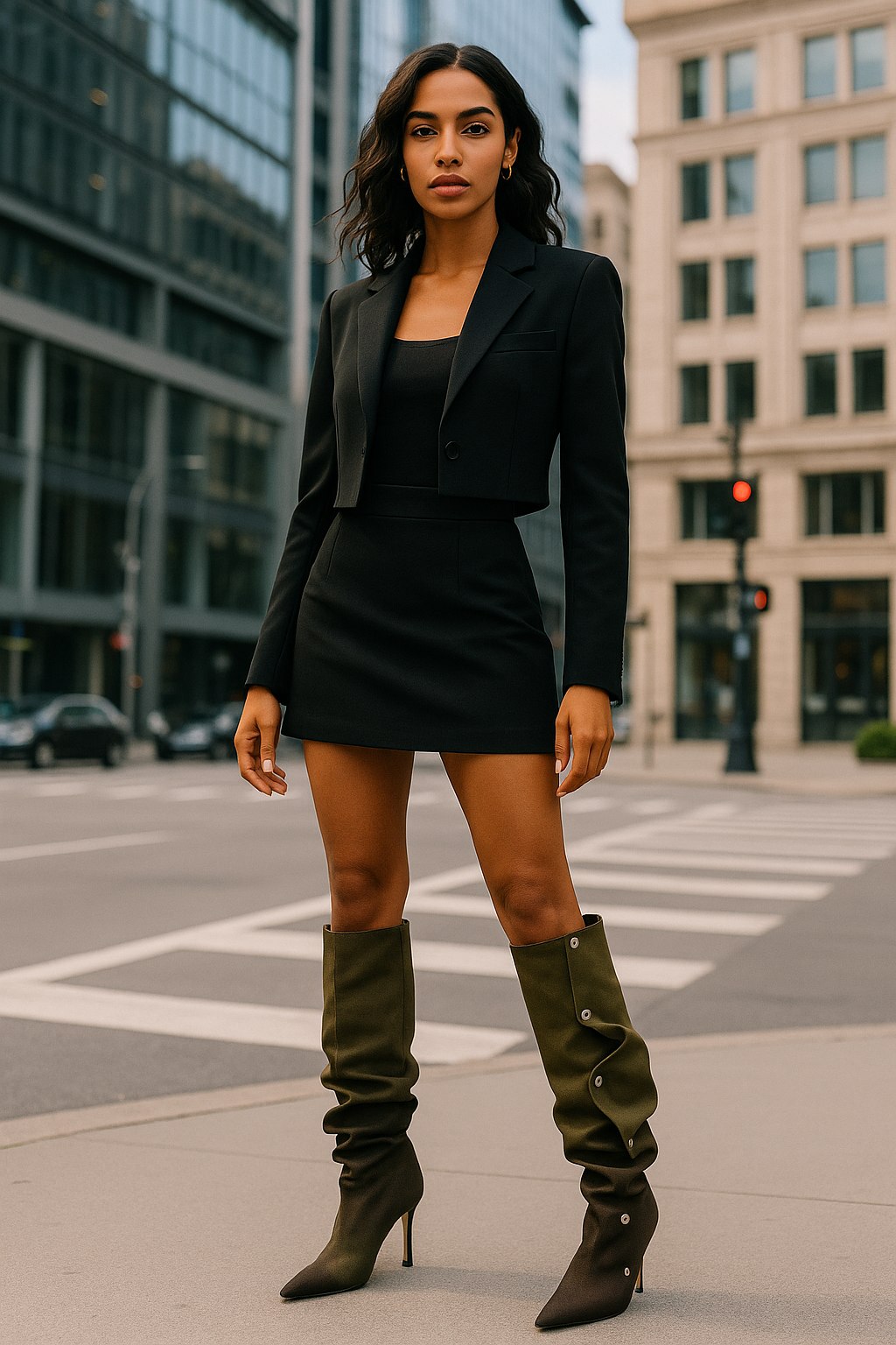 Ombré Blend Knee High Slouch Boot