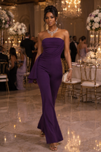 Hickory Pleated Draped Jumpsuit