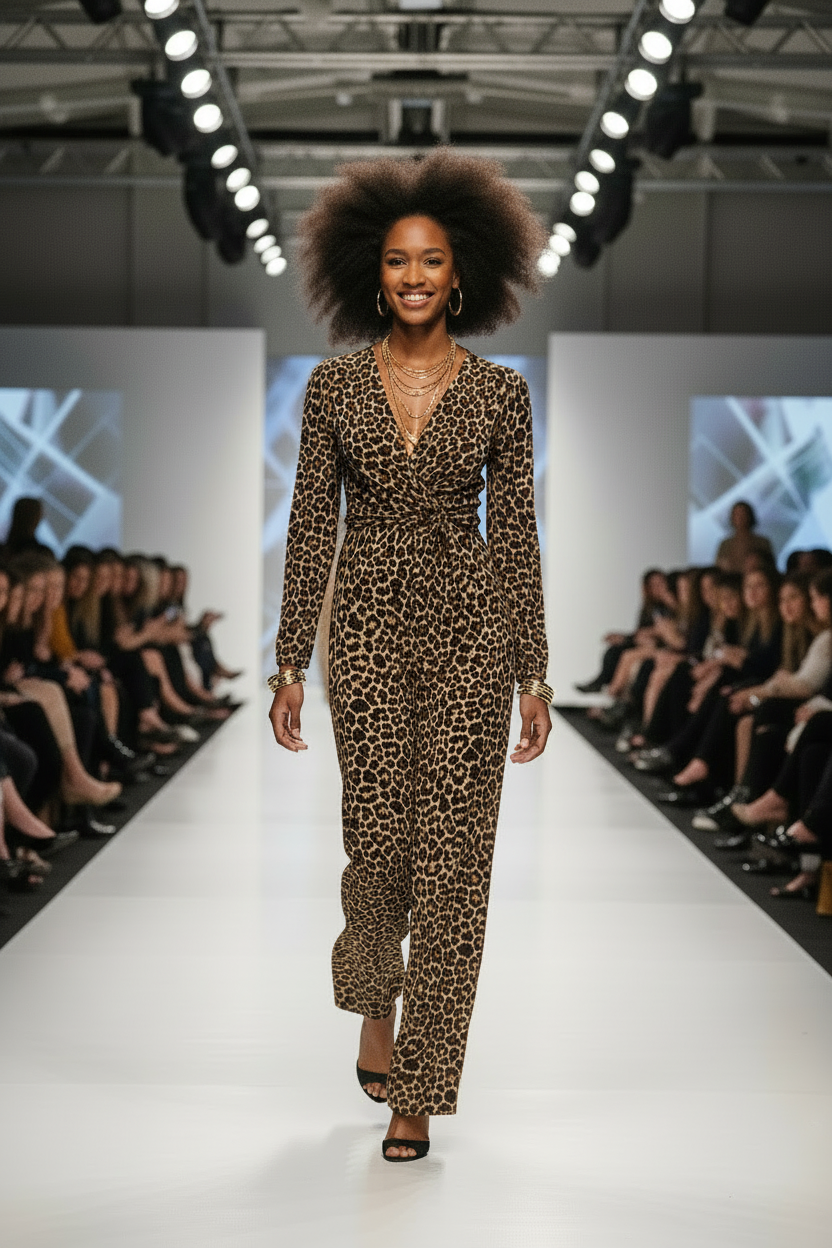 Fierce Leopard Print Jumpsuit