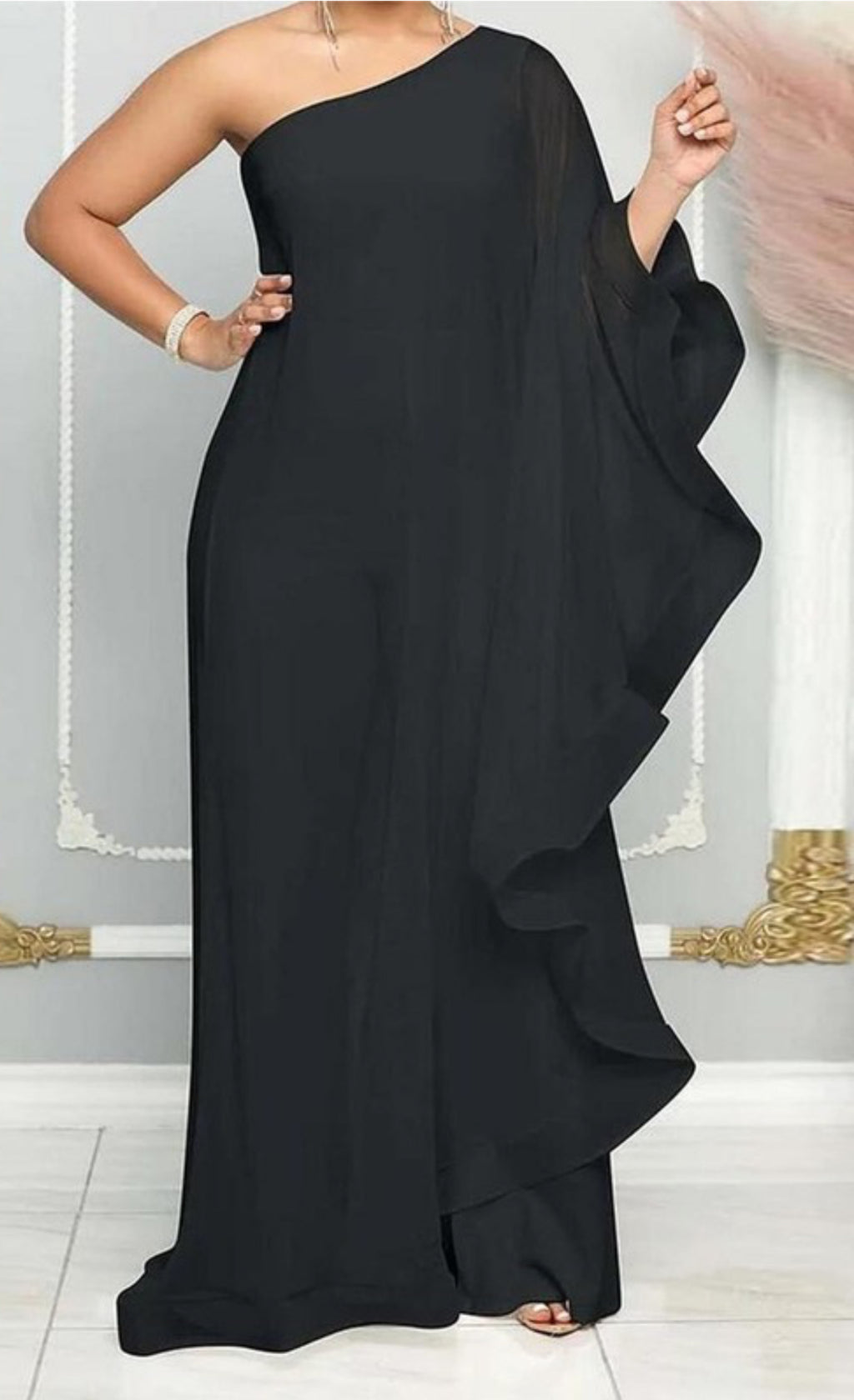 The Enchante' One Shoulder Jumpsuit