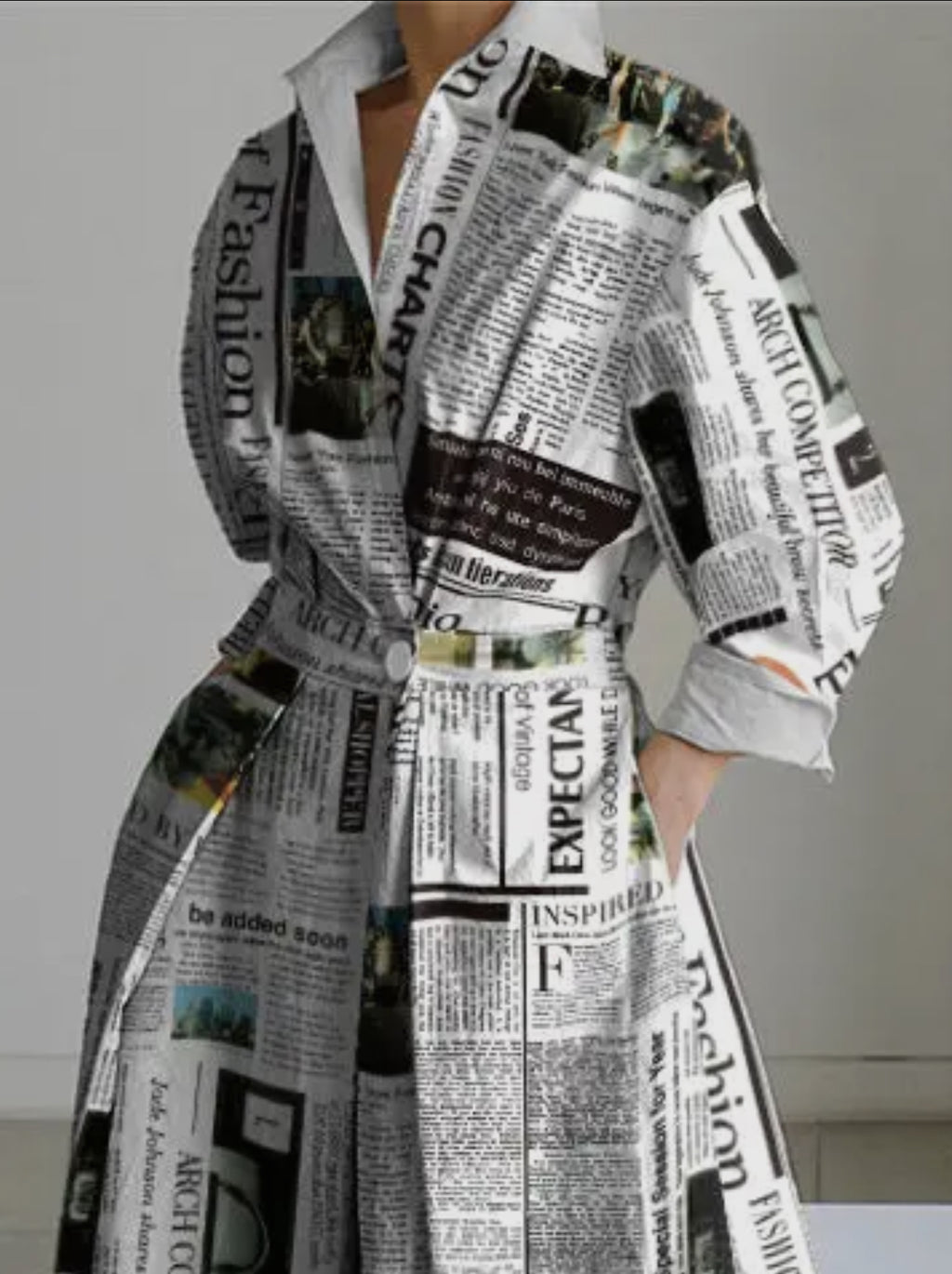 Front Page Fierce Midi Dress with Pockets