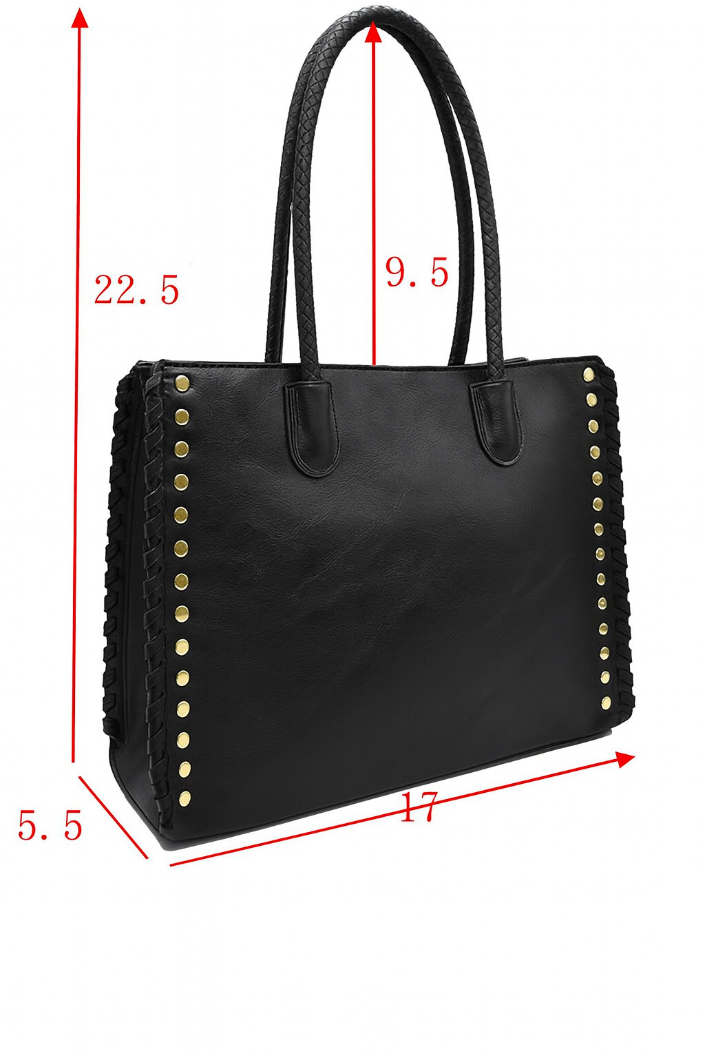 The Onyx Studded Tote