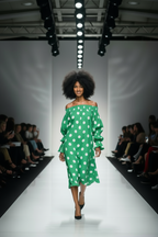 Polka Dot Off-Shoulder Dress