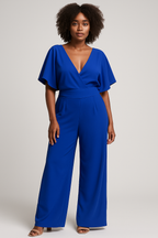 Royal Blue Wide-Leg Jumpsuit