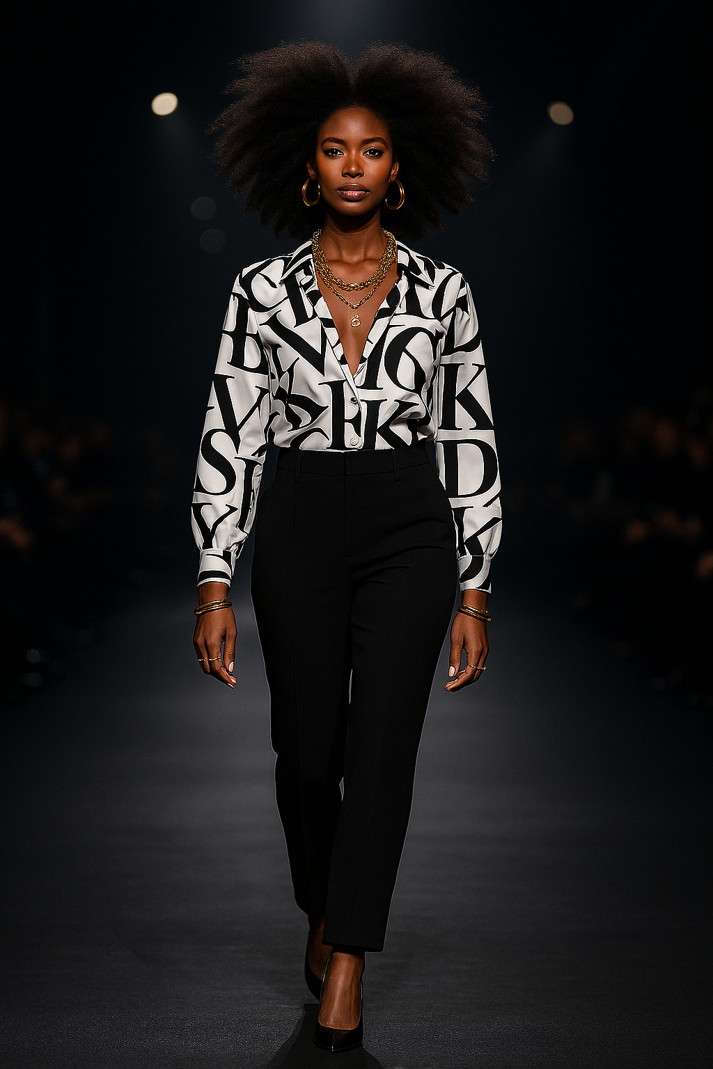 The Urban Letter Print Blouse