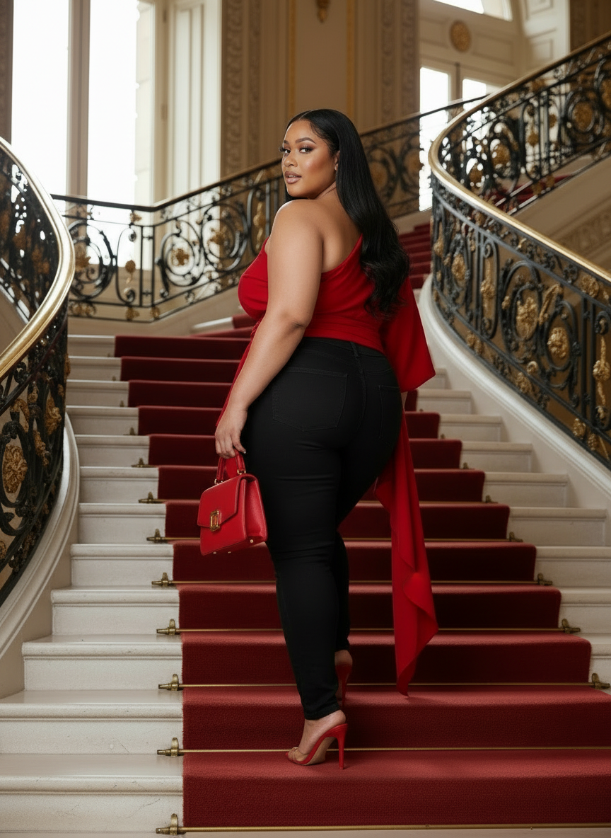 One Shoulder Asymmetrical Top