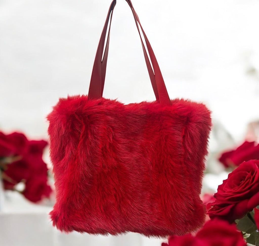 Luxe Faux Fur Tote Bag