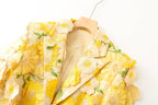 PS8 3D Floral Embroidered Blazer Pants Suit Women