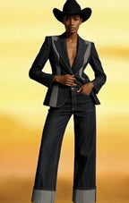 Western Luxe Denim Pants