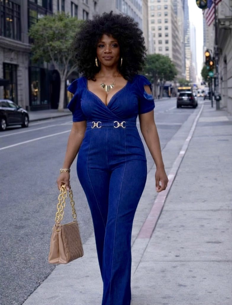 Pretty Girl Rock Denim Jumpsuit