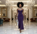 Purple Lace Mermaid Dress