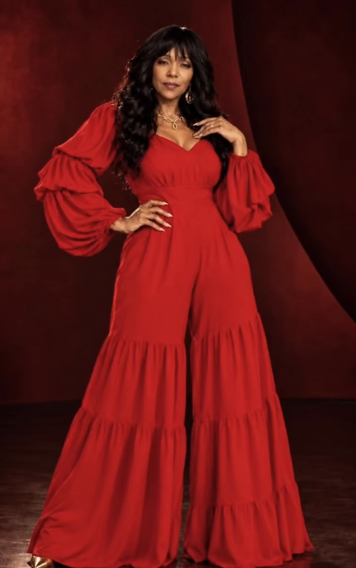 PLUS SIZE WIDE LEG JUMPSUIT