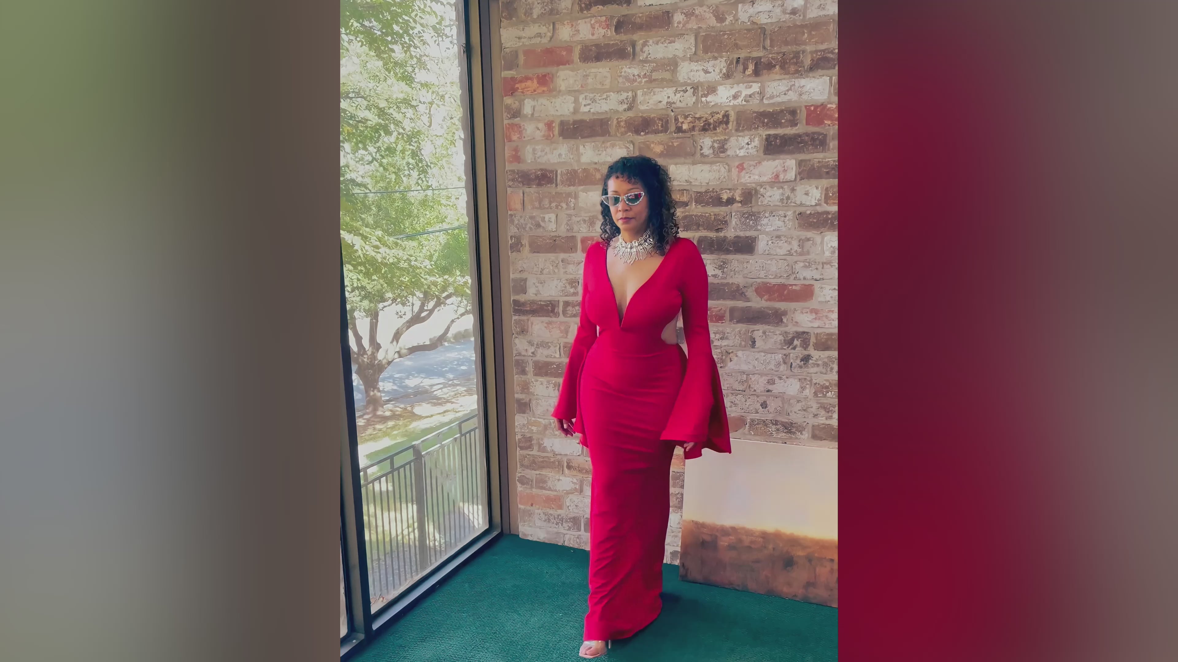 Show Stopping Open Back Maxi Dress